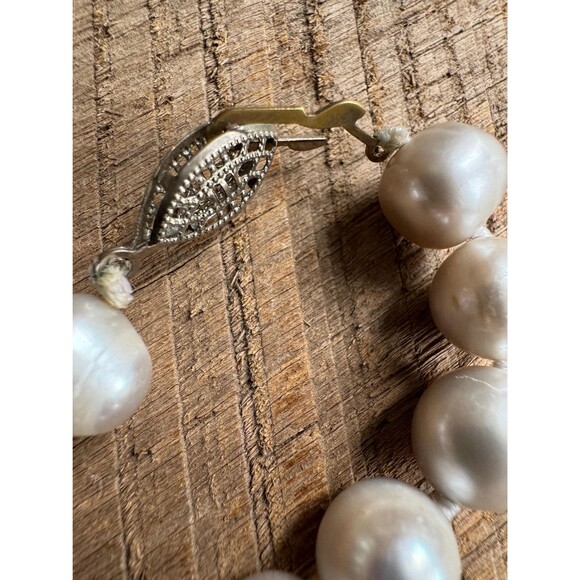 Vintage Manila South Sea Style Baroque Pearl Necklace, 36" Strand - Picture 4 of 9